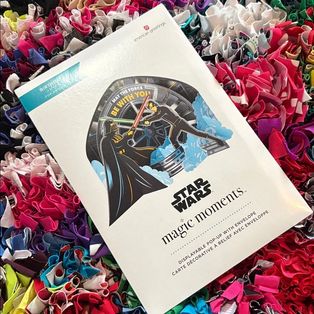 🆕American Greetings-Magic Moments ‘Disney’ “Star Wars” Birthday Pop Up Card